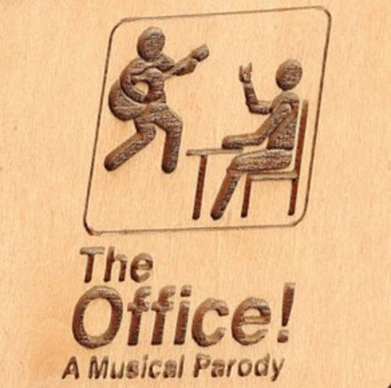 The Office Music Box Theme Music Chest Wooden Engraved Etsy