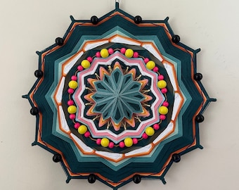 17 Inch Yarn Mandala Wall Hanging