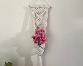 Macrame Plant Hanger with Dowel