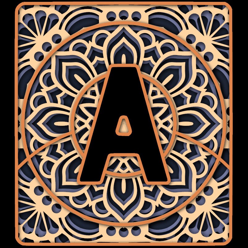 Full Set Mandala Alphabet A to Z Mandala Digital Download - Etsy