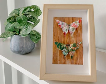 Paperbark Wood Butterfly Wall Art