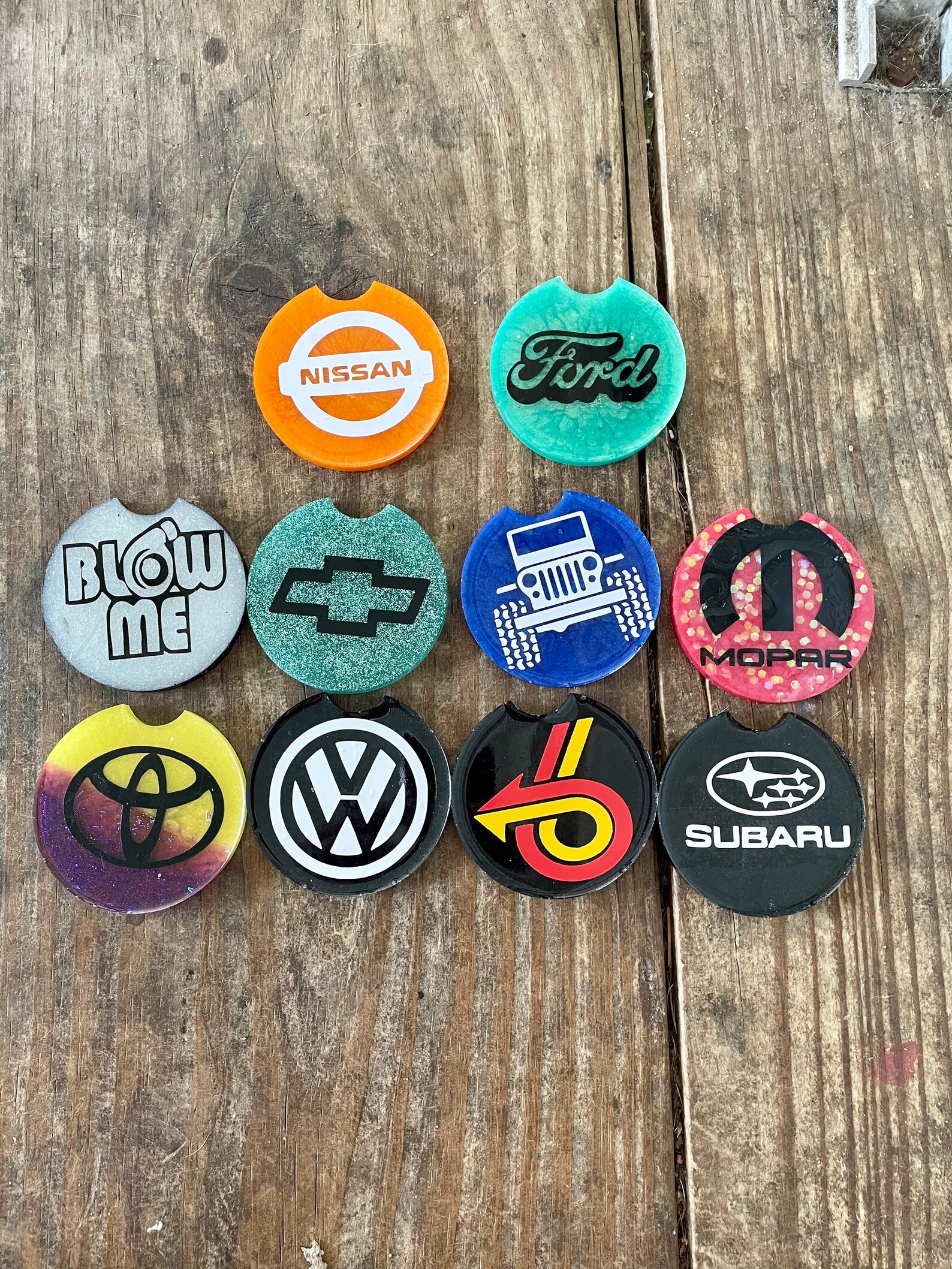 Set of 2 car coaster car coasters cars Etsy