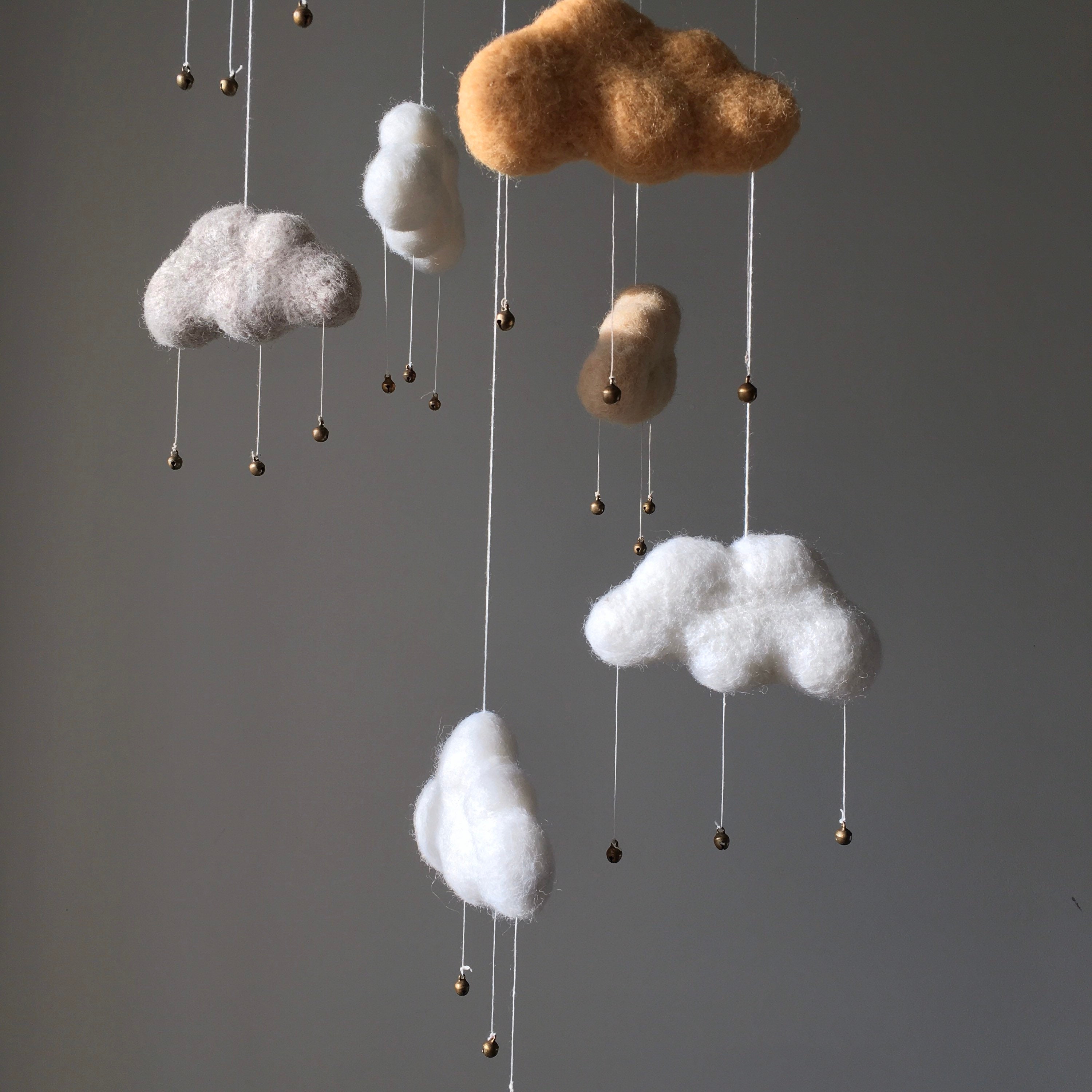 Cloud cot mobile Hanging baby mobile Crib mobile boy Baby Etsy