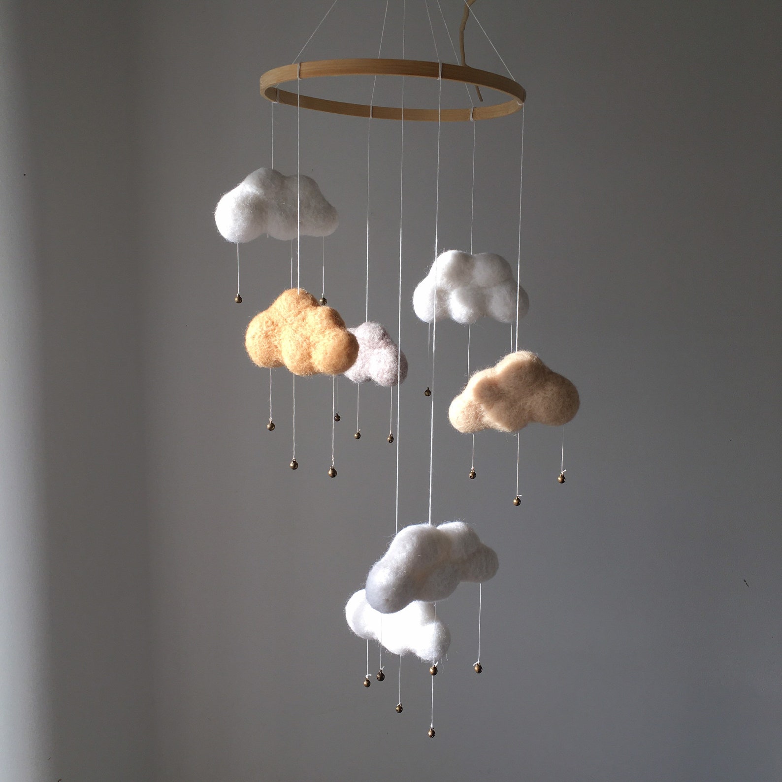 Cloud cot mobile Hanging baby mobile Crib mobile boy Baby Etsy