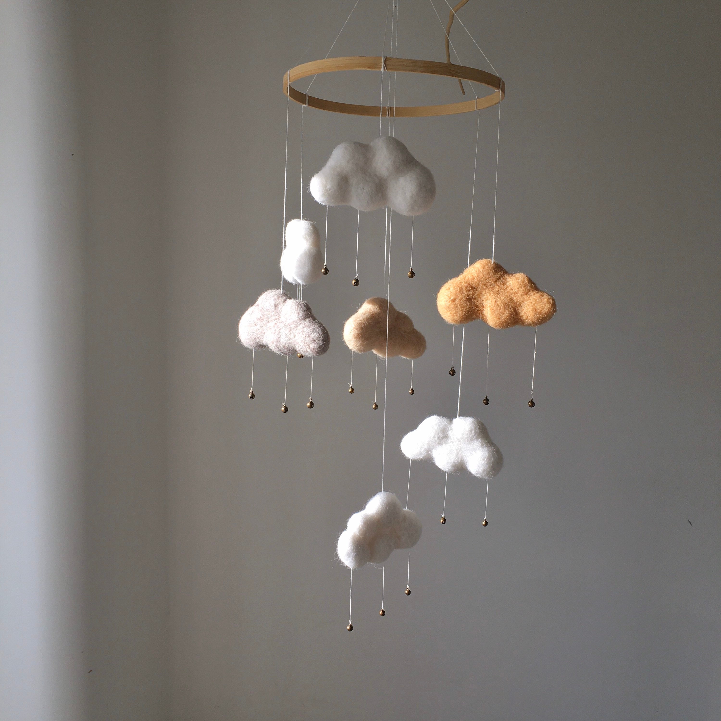 Cloud cot mobile Hanging baby mobile Crib mobile boy Baby Etsy