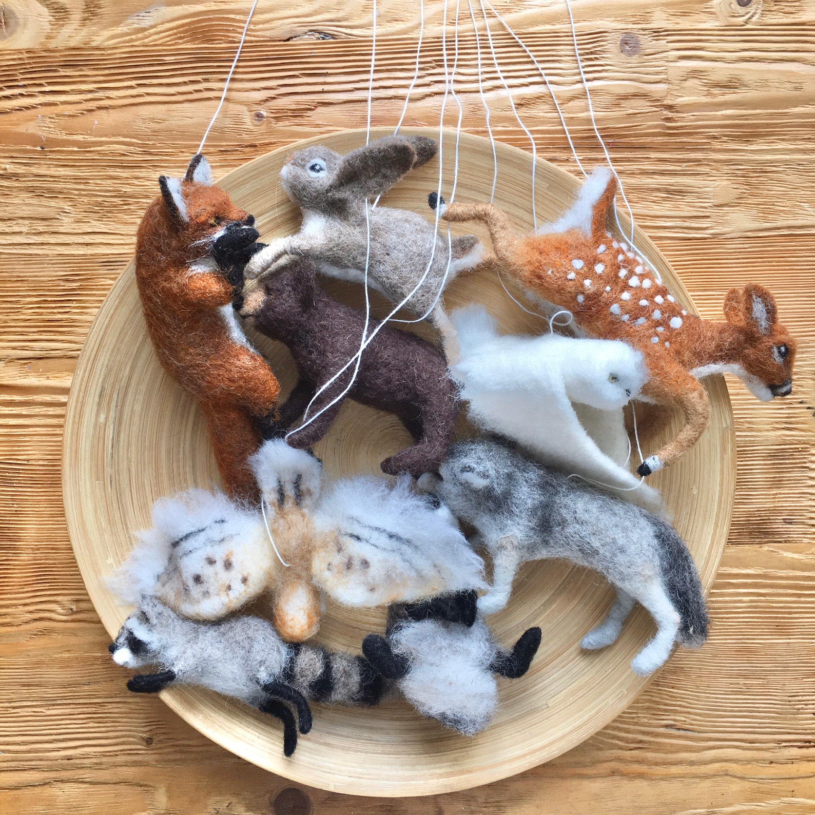 Needle felted animal Forest animal decor Forest animal Etsy