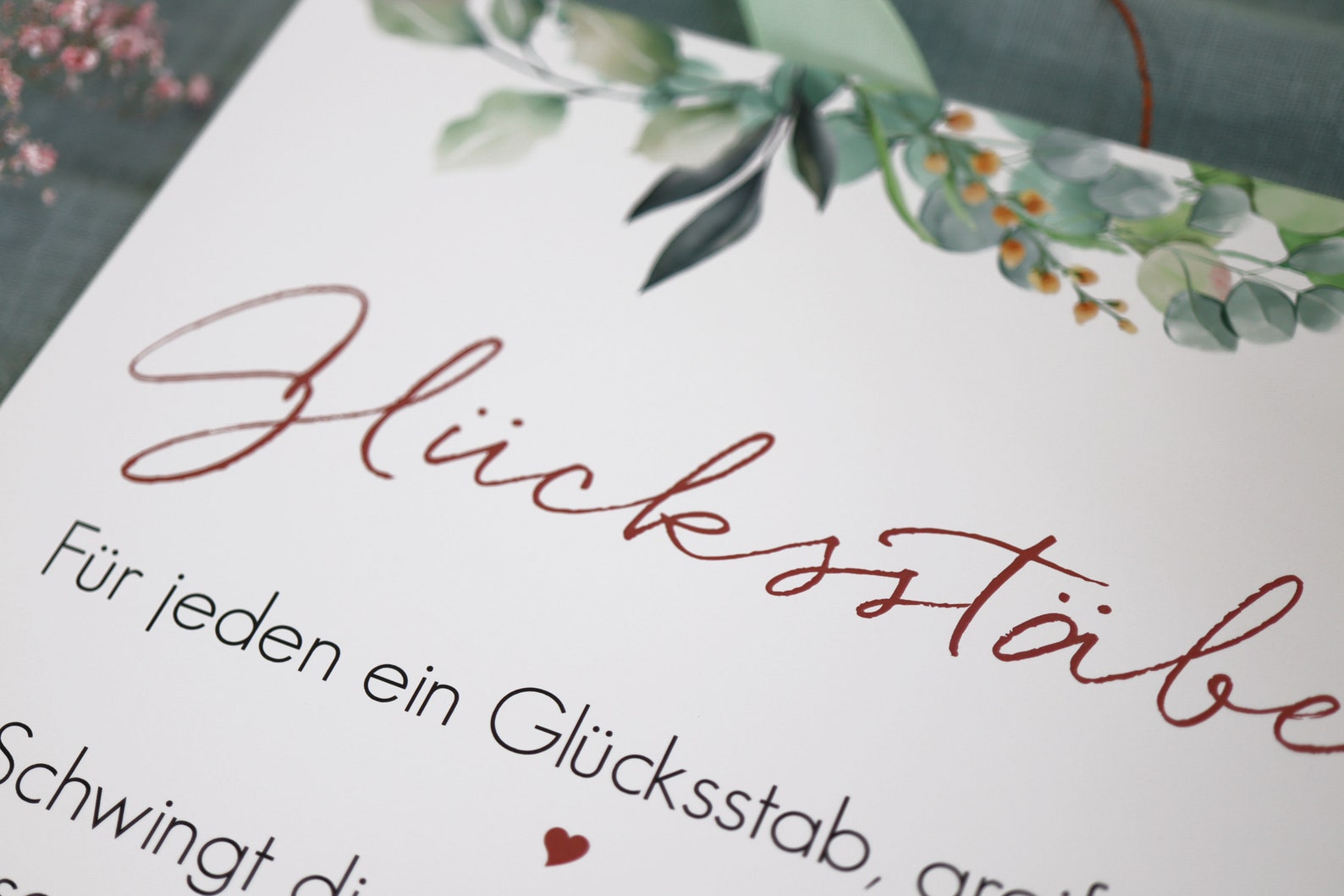 Glücksstäbe Schild Hochzeit / Wedding Wands Schild / Etsy