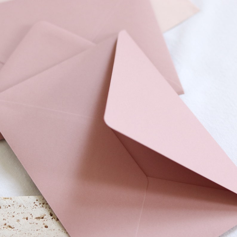 Wedding envelopes B6, envelopes wedding, baptism, birthday, eucalyptus, beige, sage, 175 x 125 mm image 5