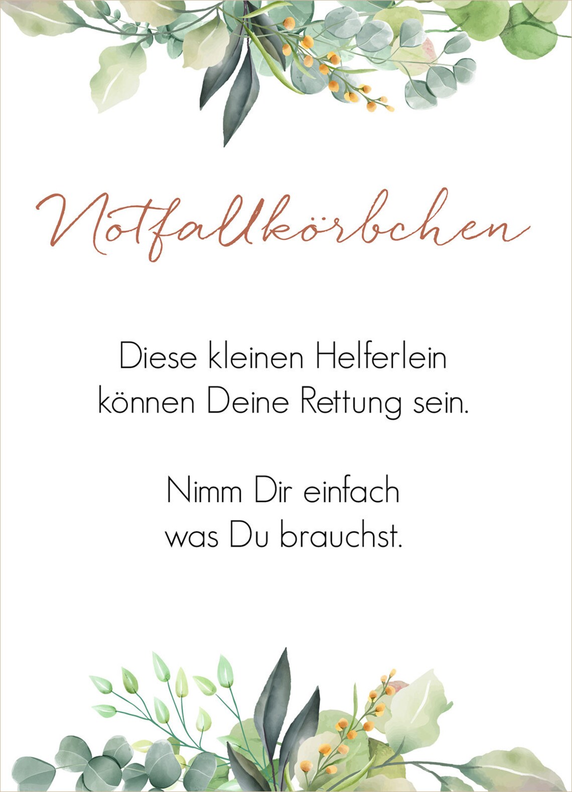 Notfallkörbchen Schild Hochzeit / Notfallbox Poster / Etsy.de