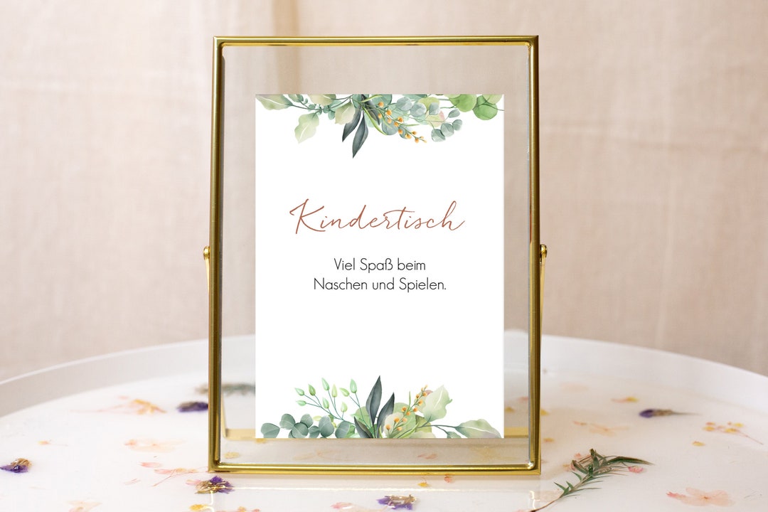 Kindertisch Schild Hochzeit, Hinweisschild Hochzeit Geburtstag für