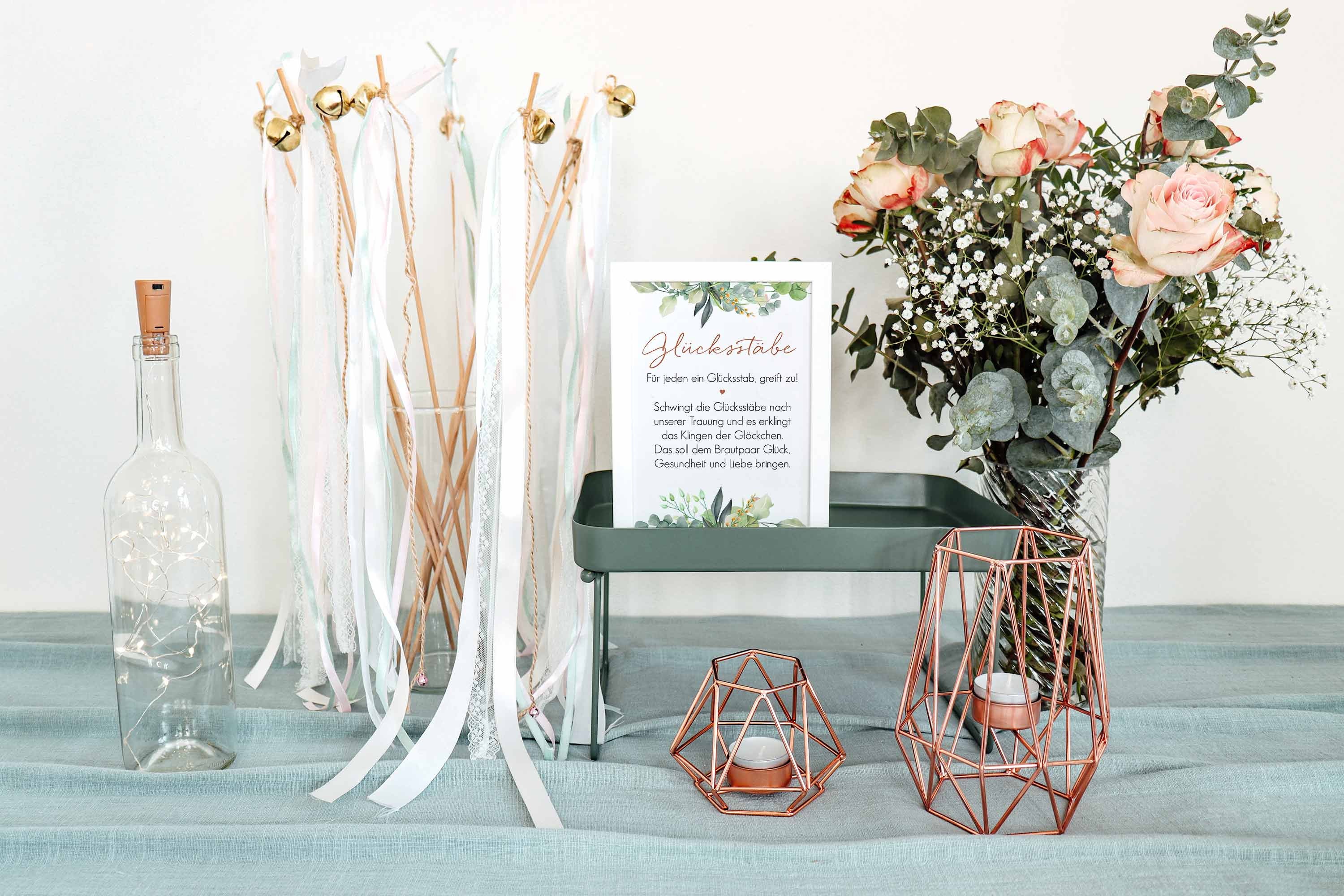 Glücksstäbe Schild Hochzeit / Wedding Wands Schild / Etsy