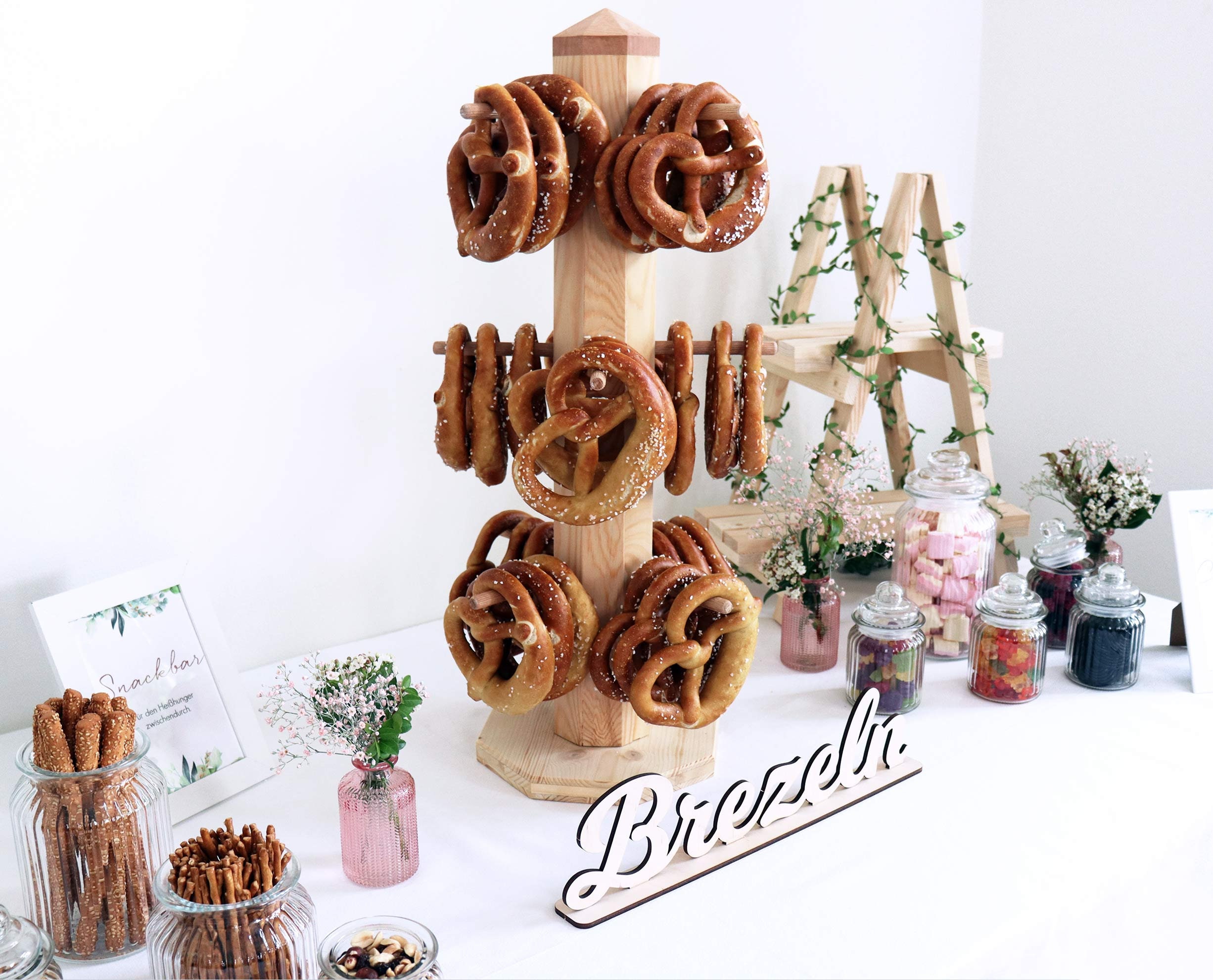 Pretzel Stand Wood for the Candy Bar / Pretzel Bar for Wedding Etsy
