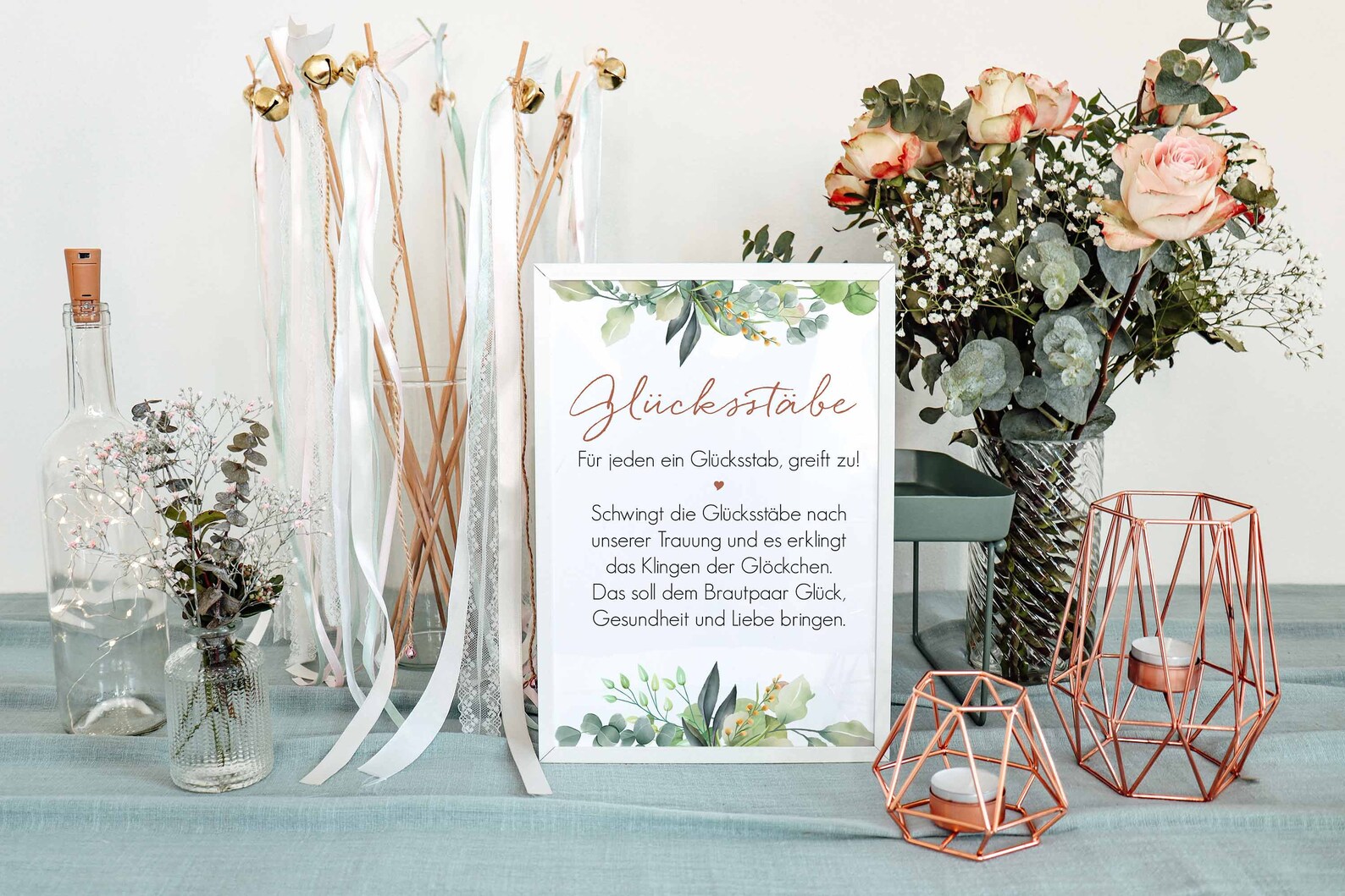 Glücksstäbe Schild Hochzeit / Wedding Wands Schild / Etsy