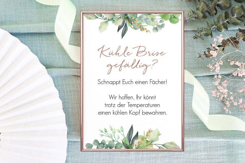 Fächer Schild Hochzeit Hinweisschild Klimaanlage Gäste Etsy.de