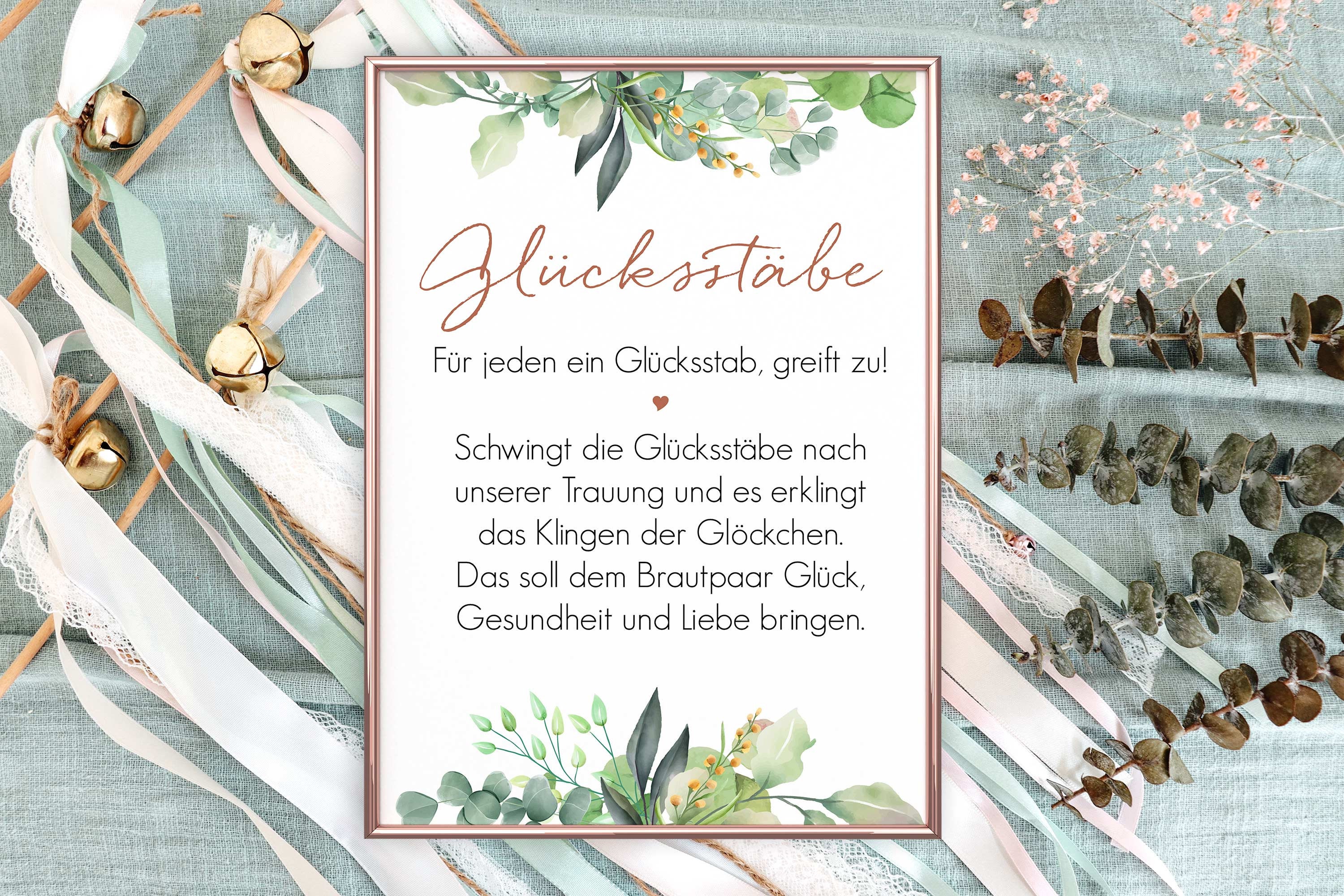 Glücksstäbe Schild Hochzeit / Wedding Wands Schild / Etsy