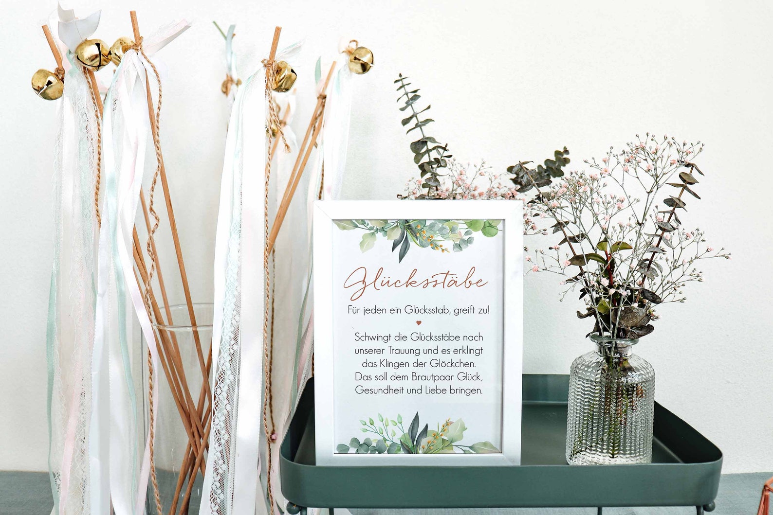 Glücksstäbe Schild Hochzeit / Wedding Wands Schild / Etsy