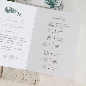 Wedding invitation eucalyptus gold tracing paper, wedding invitation eucalyptus, wax seal, greenery image 5
