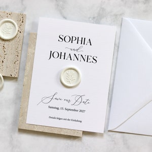 Save the Date Hochzeit, Hochzeitseinladung, Save our date, Hochzeitspapeterie, schlicht, minimalistisch