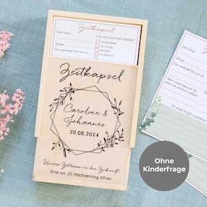 Zeitkapsel Hochzeit Karten, Hochzeitsspiel Gäste, Hochzeitsgeschenk Zeitkapsel, Hochzeitsdeko Eukalyptus