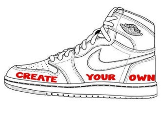 Jordan 1 high og 85 pattern pdf download size 7 | Etsy