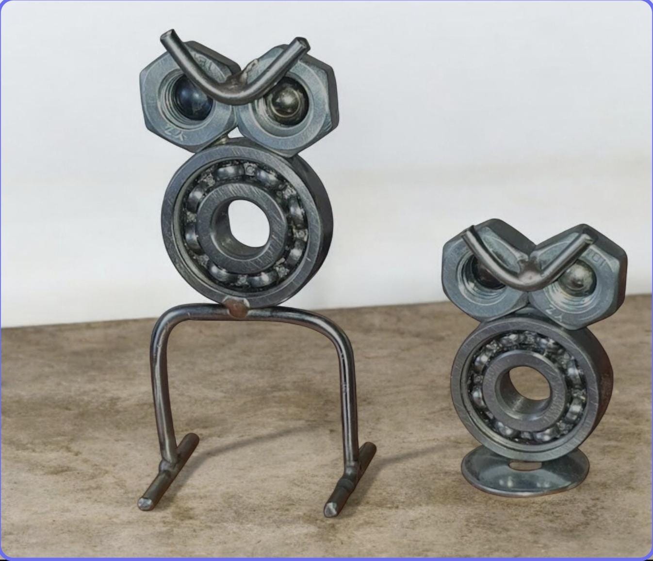 Scrap Metal Art, Nut and Bolt Owl Figurine, Nut and Bolt Sculpture, Scrap Metal Owl, Welded Art, Scr
