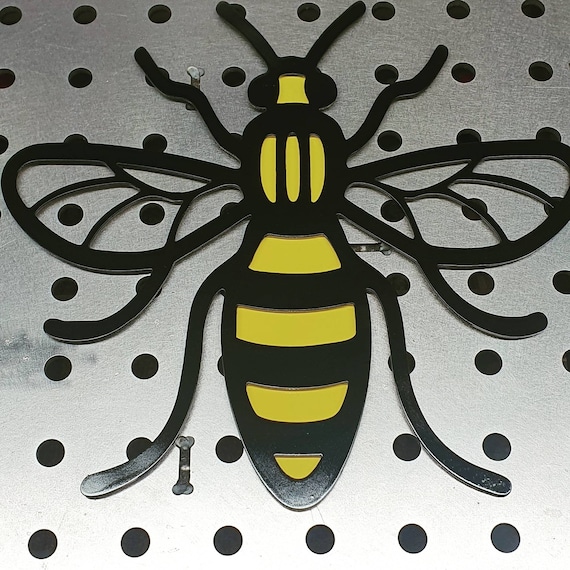 Metal Manchester Bee Garden Art Garden Patio Decoration Etsy