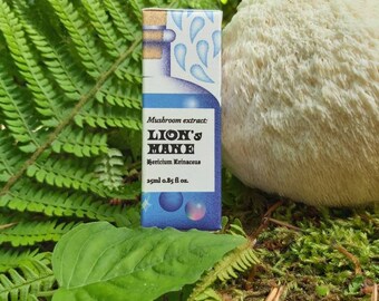 Lions Mane Mushroom Tincture - Dual Extract (25ml)