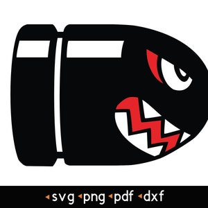 Bullet Bill- #1 svg, png, pdf, dxf
