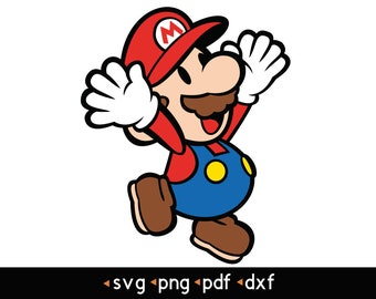 Paper Mario- #1 svg, png, pdf, dxf