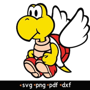 Koopa Troopa- #1 svg, png, pdf, dxf