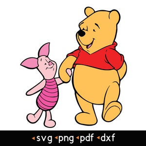 Winnie The Pooh And Piglet- #1 svg, png, pdf, dxf