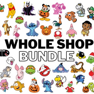 Whole Shop Bundle- svg, png, pdf, dxf
