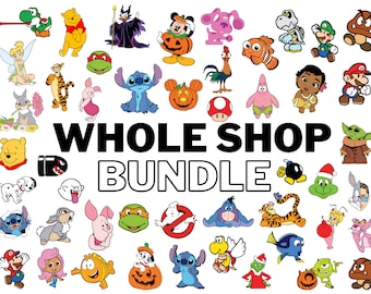 Whole Shop Bundle- svg, png, pdf, dxf