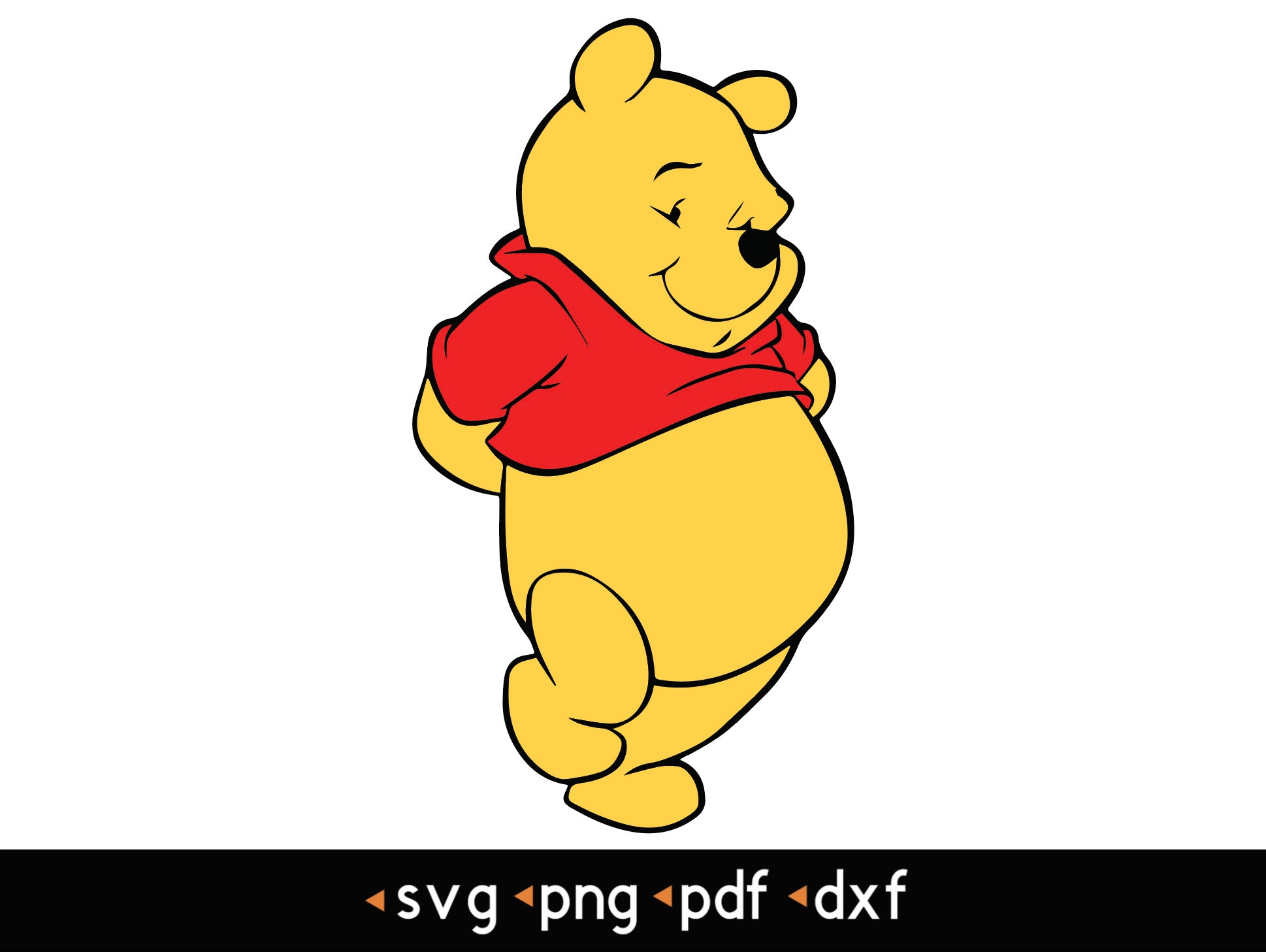 くまのプーさん - #7 svg、png、pdf、dxf - Etsy 日本