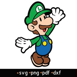 Paper Luigi- #2 svg, png, pdf, dxf