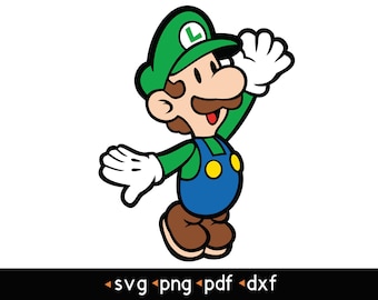 Paper Luigi- #2 svg, png, pdf, dxf