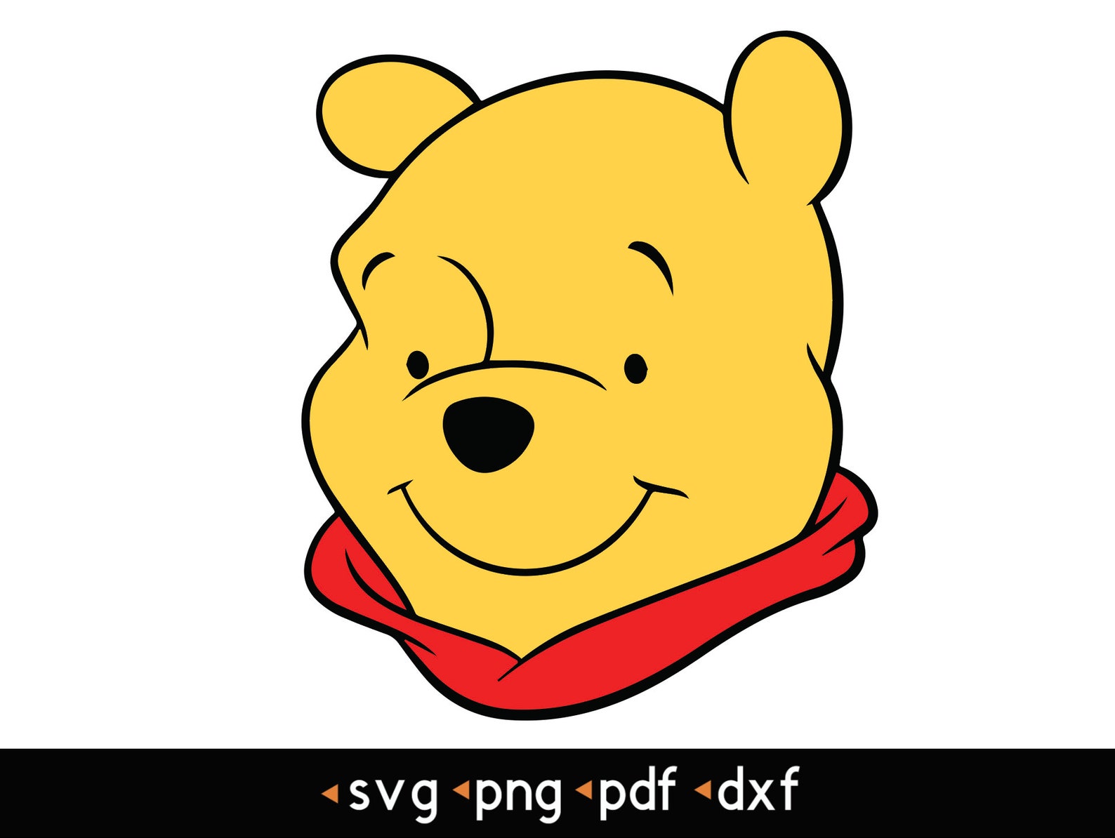 Winnie The Pooh Layered SVG
