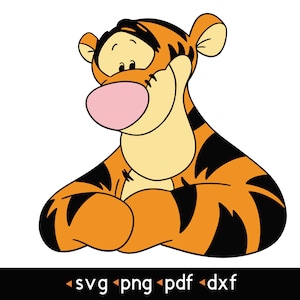 Tigger- #7 svg, png, pdf, dxf