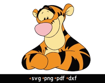 Tigger- #7 Svg, Png, Pdf, Dxf - Etsy Hong Kong