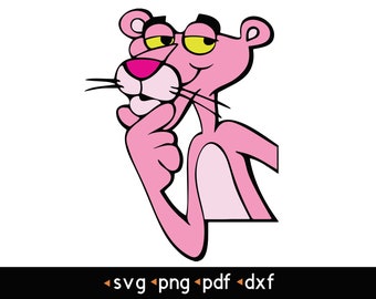 PINK PANTHER sticker decal car wall unused unstuck quality 7 X 6.5 cm 