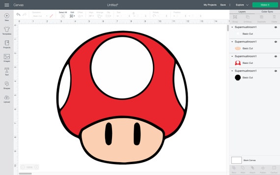 Super Mushroom- #1 Svg, Png, Pdf, Dxf - Etsy