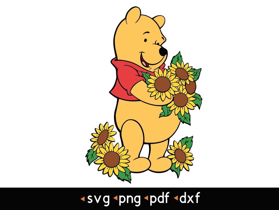 Winnie the Pooh 2 Svg, Png, Pdf, Dxf Etsy