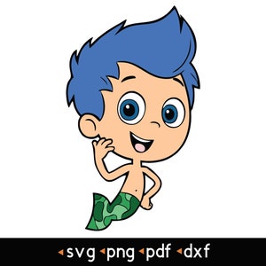 Bubble Guppies (Gil)- #1 svg, png, pdf, dxf