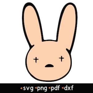 Bad Bunny- #4 svg, png, pdf, dxf