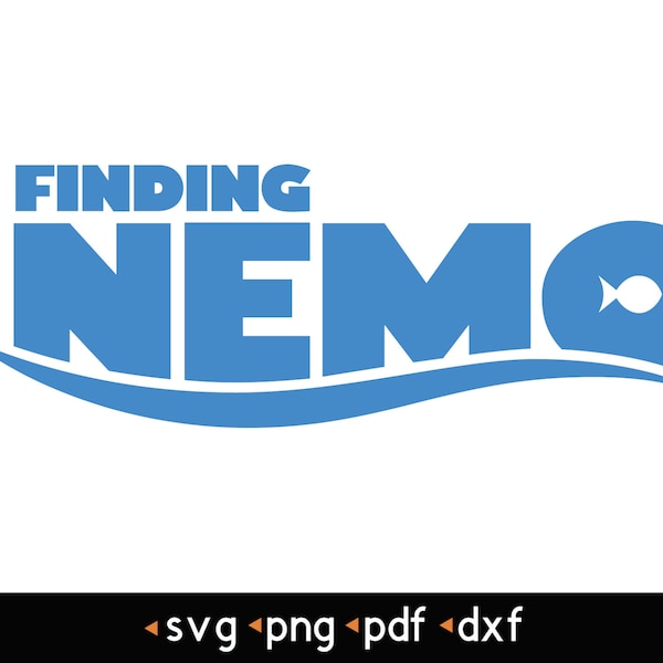 Finding Nemo Logo- #1 svg, png, pdf, dxf