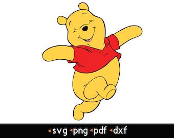 くまのプーさん - #4 svg、png、pdf、dxf - Etsy 日本