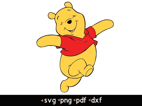 くまのプーさん - #4 svg、png、pdf、dxf - Etsy 日本