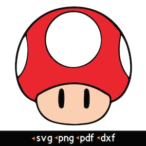スーパーマッシュルーム - #1 svg、png、pdf、dxf