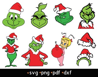 Girl Grinch Svg Etsy