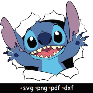 Stitch- #6 svg, png, pdf, dxf